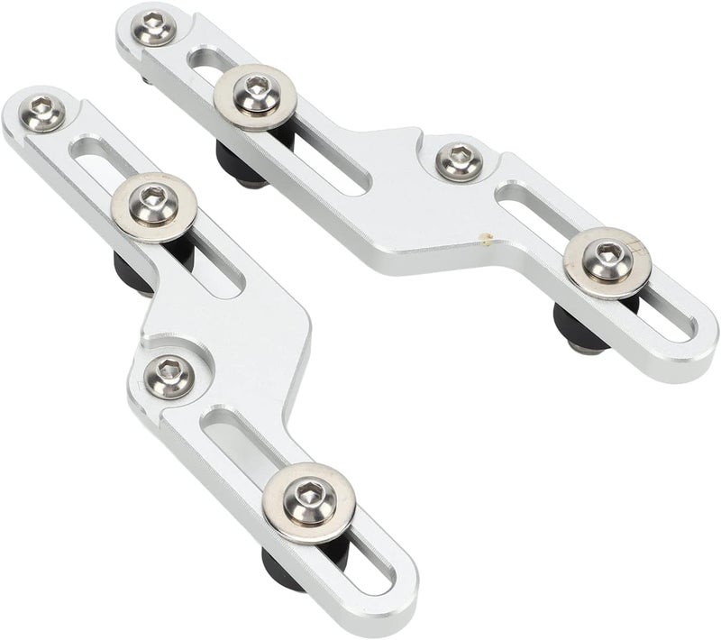 woobles Windshield Adjuster Windshield Mount Kit Increases Stability Aluminum Alloy Long Durability for Motorcycles (Silver) - Image 1